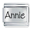 Name Annie Laser Italian Charm