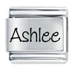Name Ashlee Laser Italian Charm