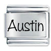 Name Austin Laser Italian Charm