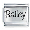 Name Bailey Laser Italian Charm
