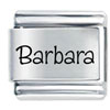 Name Barbara Laser Italian Charm