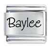 Name Baylee Laser Italian Charm