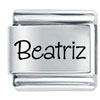 Name Beatriz Laser Italian Charm