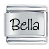 Name Bella Laser Italian Charm