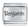 Name Benjamin Laser Italian Charm