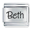 Name Beth Laser Italian Charm