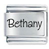 Name Bethany Laser Italian Charm