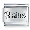 Name Blaine Laser Italian Charm