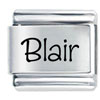 Name Blair Laser Italian Charm