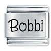 Name Bobbi Laser Italian Charm