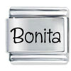 Name Bonita Laser Italian Charm