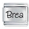 Name Brea Laser Italian Charm