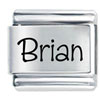 Name Brian Laser Italian Charm