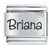 Name Briana Laser Italian Charm
