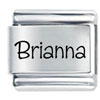 Name Brianna Laser Italian Charm