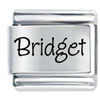 Name Bridget Laser Italian Charm