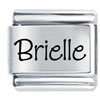 Name Brielle Laser Italian Charm
