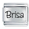 Name Brisa Laser Italian Charm