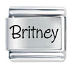 Name Britney Laser Italian Charm