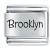 Name Brooklyn Laser Italian Charm