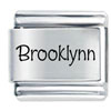 Name Brooklynn Laser Italian Charm