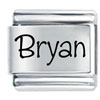 Name Bryan Laser Italian Charm