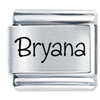 Name Bryana Laser Italian Charm