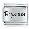 Name Bryanna Laser Italian Charm