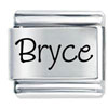 Name Bryce Laser Italian Charm