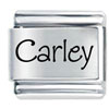 Name Carley Laser Italian Charm