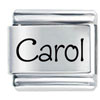 Name Carol Laser Italian Charm