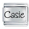 Name Casie Laser Italian Charm