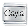 Name Cayla Laser Italian Charm