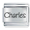 Name Charles Laser Italian Charm