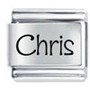 Name Chris Laser Italian Charm