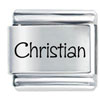 Name Christian Laser Italian Charm