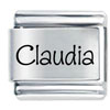 Name Claudia Laser Italian Charm
