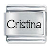 Name Cristina Laser Italian Charm