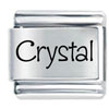 Name Crystal Laser Italian Charm