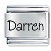 Name Darren Laser Italian Charm