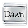 Name Dawn Laser Italian Charm