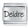 Name Deidre Laser Italian Charm