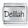 Name Delilah Laser Italian Charm