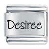 Name Desiree Laser Italian Charm