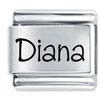 Name Diana Laser Italian Charm