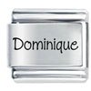 Name Dominique Laser Italian Charm