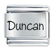 Name Duncan Laser Italian Charm