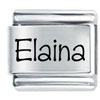 Name Elaina Laser Italian Charm