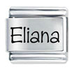Name Eliana Laser Italian Charm