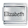 Name Elizabeth Laser Italian Charm